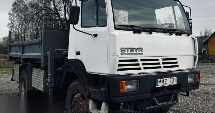 -Kita- STEYR 13S21, savivarčiai su kranu 1992-09 m.,
