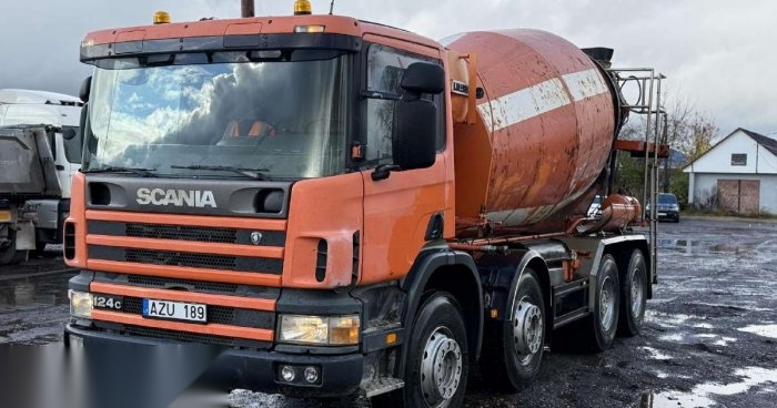 Scania P124CB, betonvežiai 1998-02 m.,