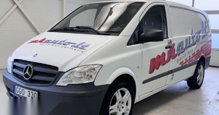 Mercedes-Benz Vito, 2.1 l., krovininis mikroautobusas 2012-10 m.,
