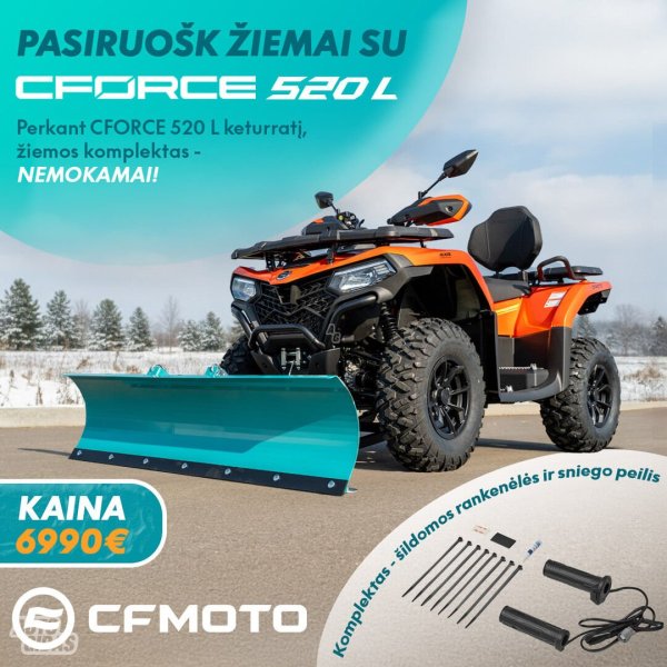CFMOTO C520-L 2025 m Keturratis motociklas